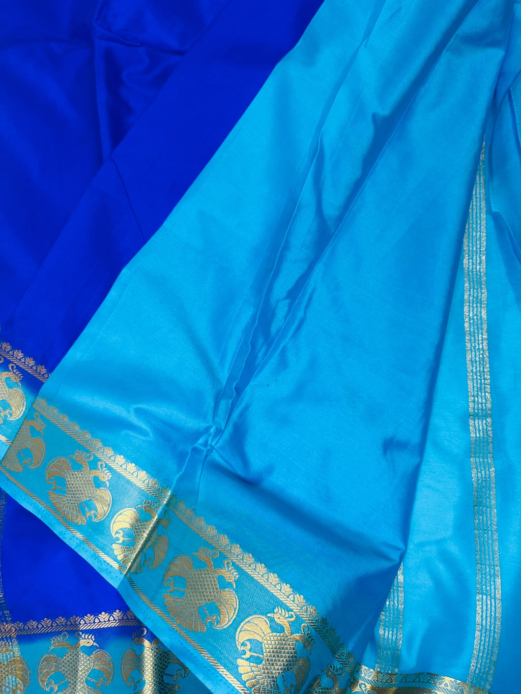 Mysore Silk Saree with Gandaberunda Motif | Traditional Indian Diwali Saree