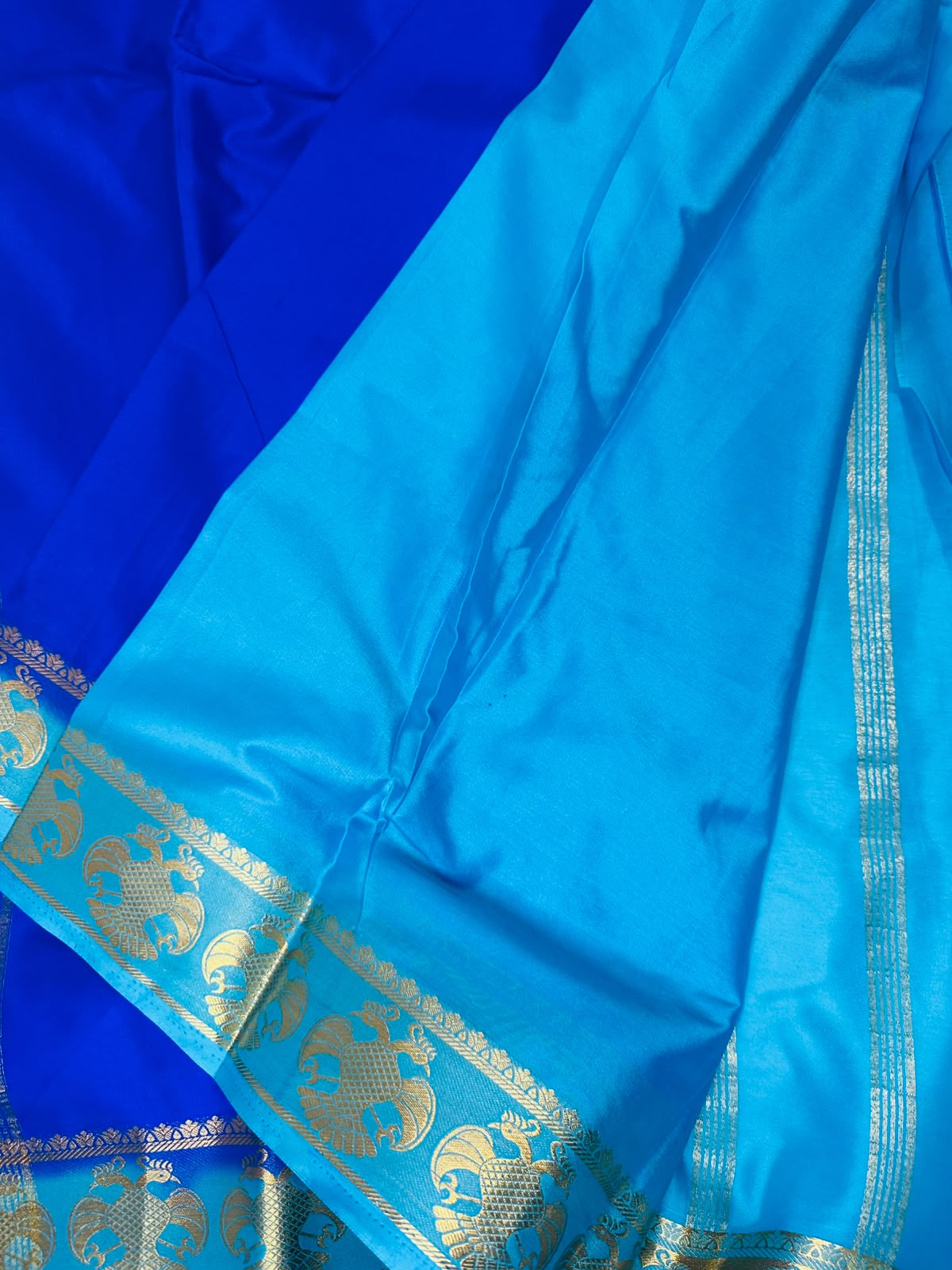 Mysore Silk Saree with Gandaberunda Motif | Traditional Indian Diwali Saree