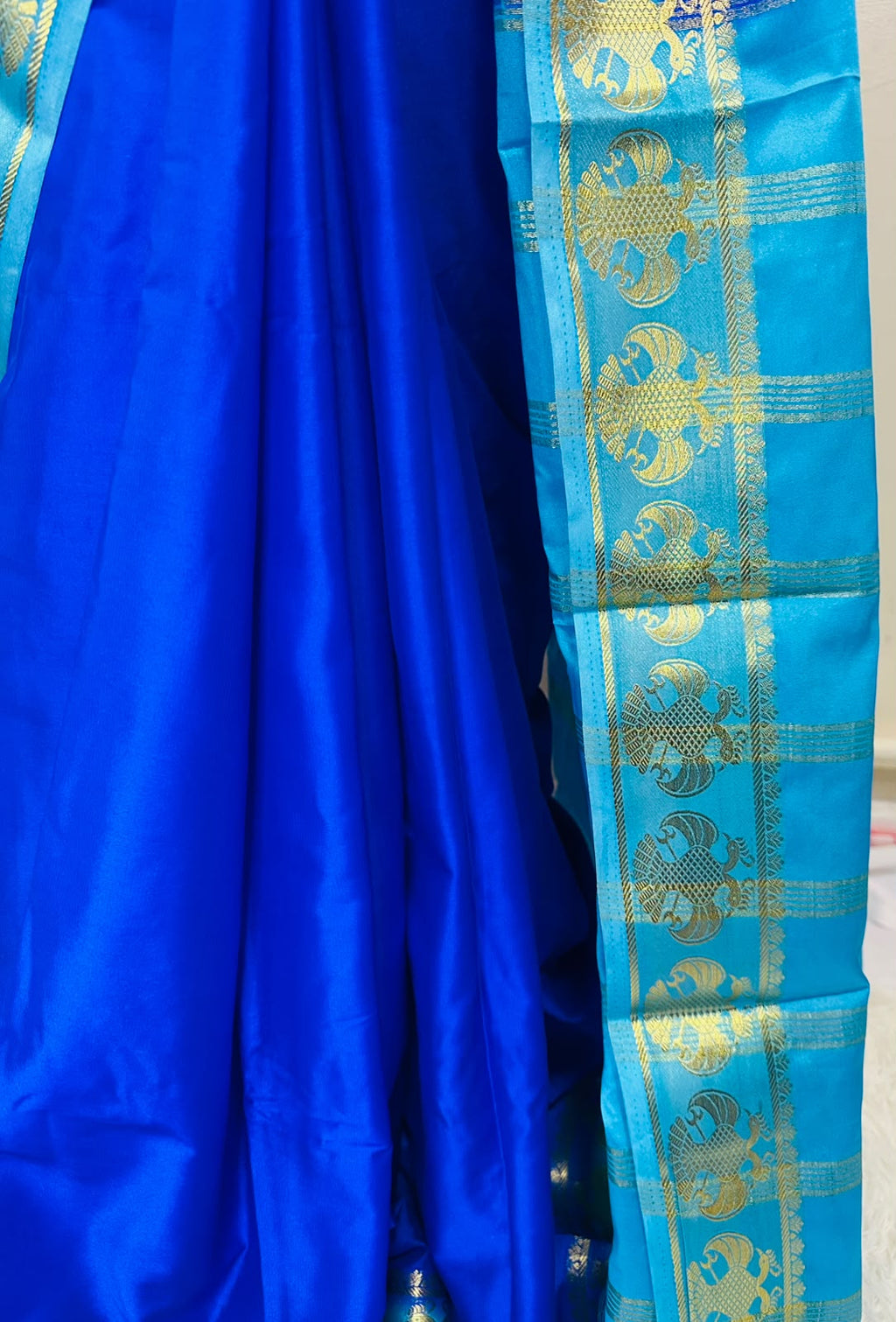 Mysore Silk Saree with Gandaberunda Motif | Traditional Indian Diwali Saree