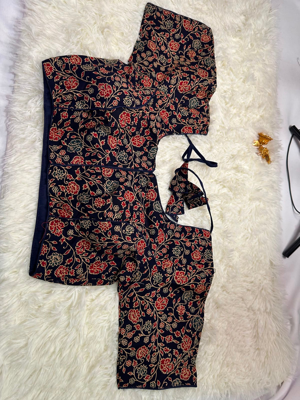 Floral Printed Cotton Blouse