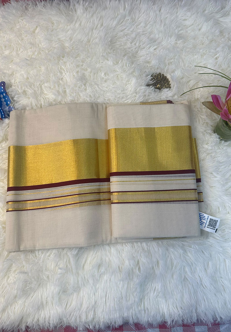 Arunima – Kerala Kasavu Saree