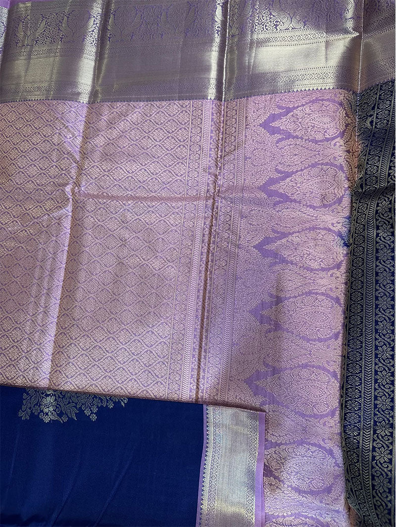 Neelambari Gold Zari Saree