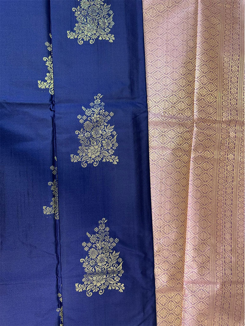 Neelambari Gold Zari Saree