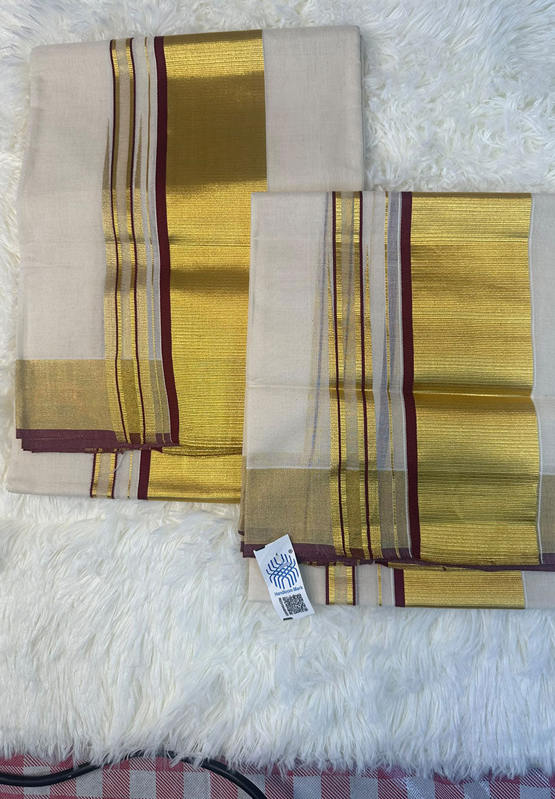 Arunima – Kerala Kasavu Saree