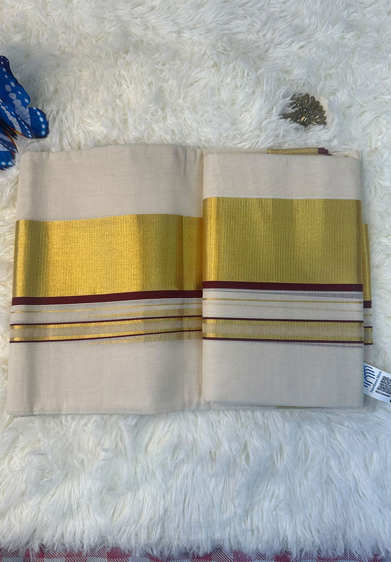 Arunima – Kerala Kasavu Saree