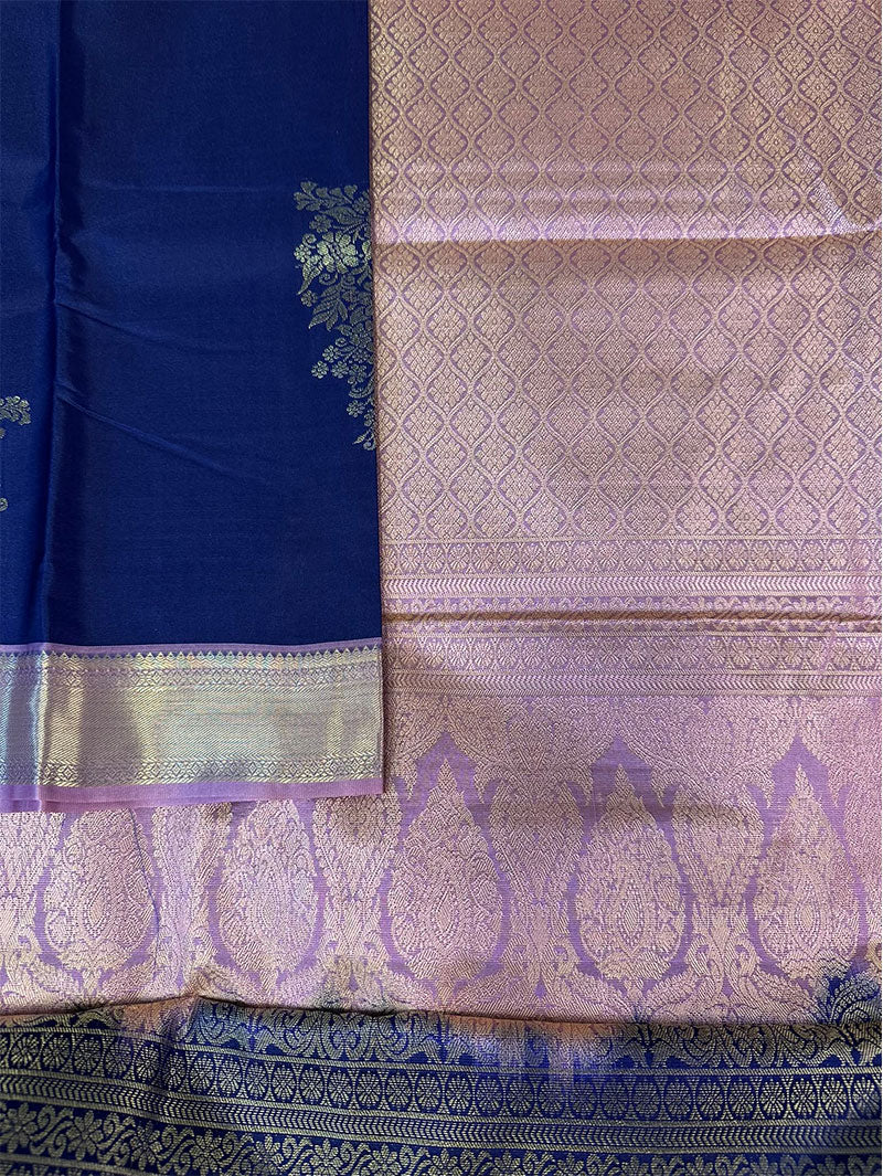 Neelambari Gold Zari Saree