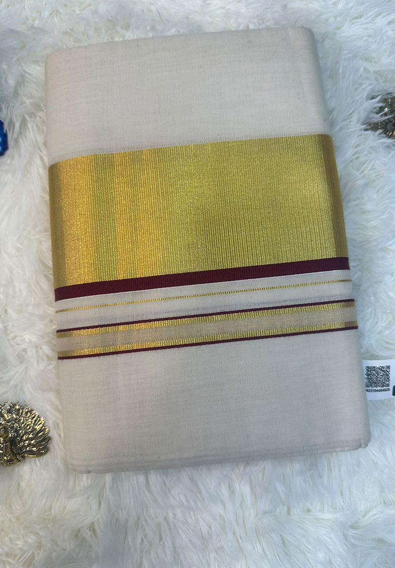 Arunima – Kerala Kasavu Saree