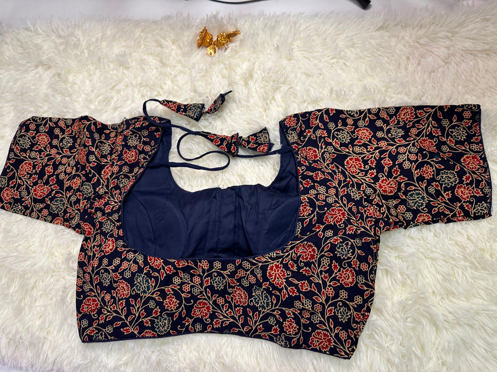 Floral Printed Cotton Blouse